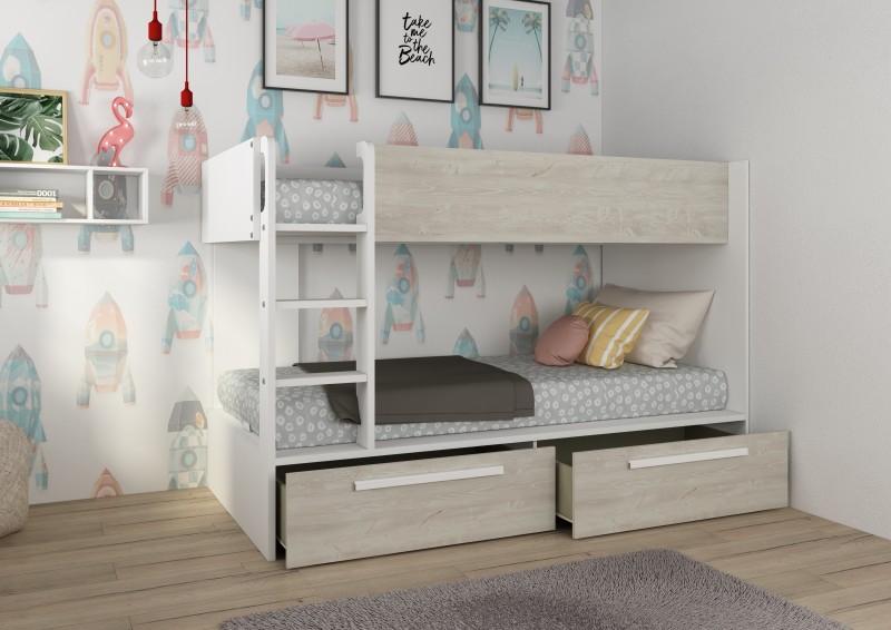 Bunkbed 90x200cm with drawers 4.1
