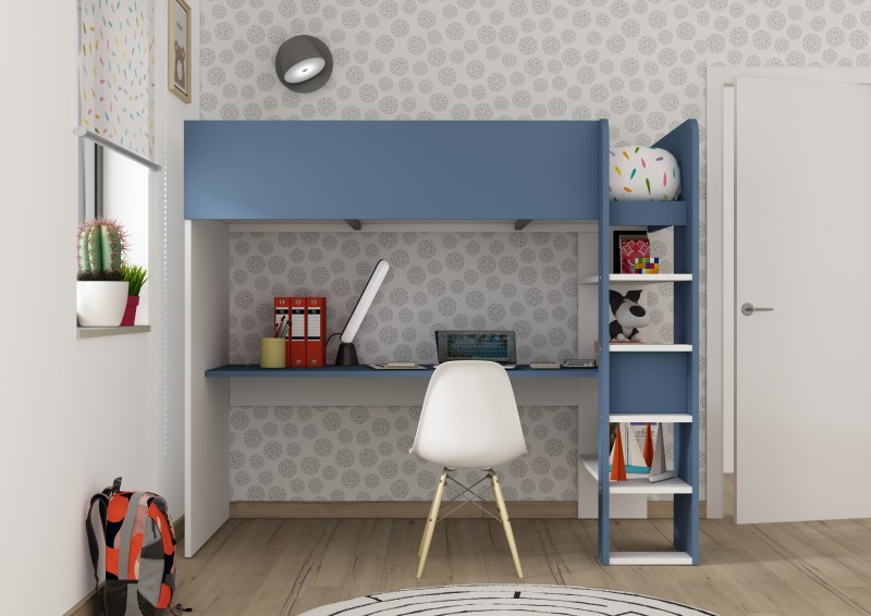 Studio highsleeper bed 90x200cm.Bo2